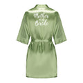 Satin Silk Robes Plus Size Wedding Bathrobe Bride Bridesmaid Mother Maid of Honor Gown Women Clothing Sleepwear Sage Green