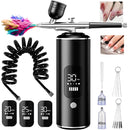 Air Brush for Nails Painting Handhold Mini Airbrush for Cake Decor Portable Airbrush Nail Kit with Compressor for Craft Tattoo