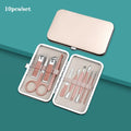 7/10/12/16/18pcs/set Stainless Steel Manicure Set Professional Nail Clipper Kit of Pedicure Tools Ingrown ToeNail Trimmer