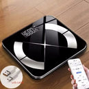 BMI Bluetooth Fat Scale Smart Digital Bathroom Weight Wireless Weight Scale USB Rechargeable Smartphone APP