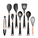 🍽️ Conjunto de Utensílios de Cozinha em Silicone Rose Gold – LARTI SCUPRITE