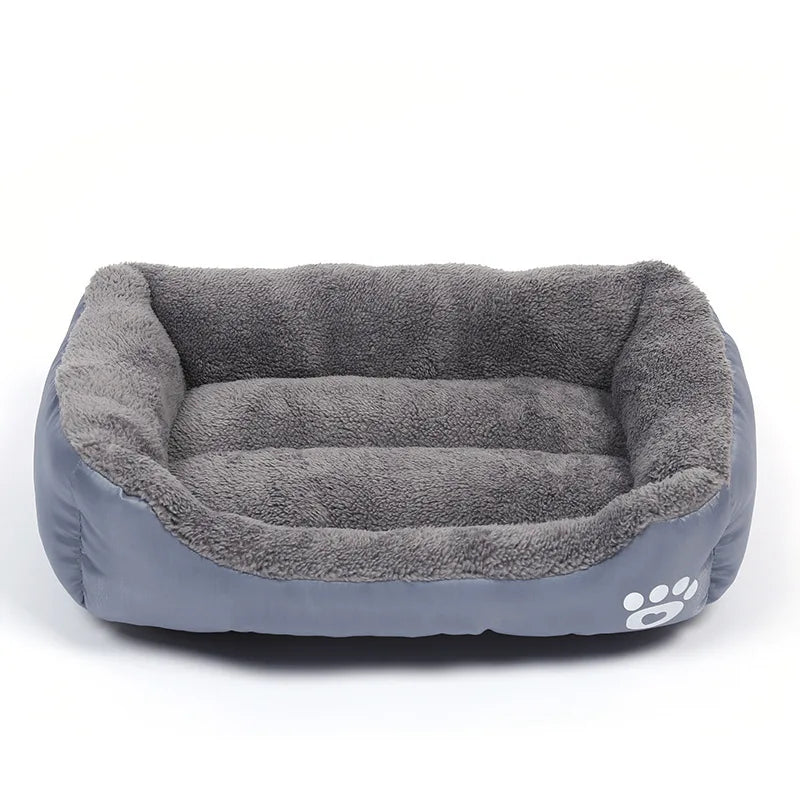 Large Dog Bed Square Plush Cat Nest Kennel All Season Washable Dog Sofa Waterproof Mattress Cat Bed for Medium Dogs Accessories