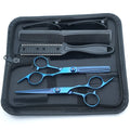 Professional Black Gold Barber Shears - Hair Thinning & Detachable Scissors Kit with Accessories for Salon/Home Use