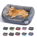 Large Dog Bed Square Plush Cat Nest Kennel All Season Washable Dog Sofa Waterproof Mattress Cat Bed for Medium Dogs Accessories