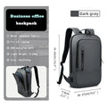 HK Slim Backpack For Men 15.6 Inch Laptop Bags Waterproof Minimalist Business Backpack With USB Charging Casual Travel Work Bag