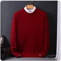 Hot Sale Cashmere Men's Sweater O-Neck Knitted Jumpers Long Sleeve Male Pullover Soft Warm Woolen Fashion Clothing Big Size