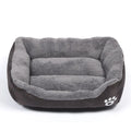 Large Dog Bed Square Plush Cat Nest Kennel All Season Washable Dog Sofa Waterproof Mattress Cat Bed for Medium Dogs Accessories