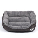 Large Dog Bed Square Plush Cat Nest Kennel All Season Washable Dog Sofa Waterproof Mattress Cat Bed for Medium Dogs Accessories