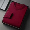 Men's Classic Crewneck Knit Pullover Sweater Long Sleeve Soft Casual Lightweight Solid Color Softwear for Men