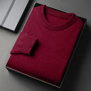 Men's Classic Crewneck Knit Pullover Sweater Long Sleeve Soft Casual Lightweight Solid Color Softwear for Men