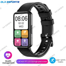 New Men Women Sports Smart Bracelet AMOLED Screen Bluetooth Call Smart Wristband 100+Sports Modes Fitness Clock Health Monitor