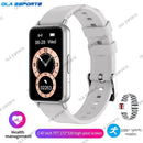 New Men Women Sports Smart Bracelet AMOLED Screen Bluetooth Call Smart Wristband 100+Sports Modes Fitness Clock Health Monitor