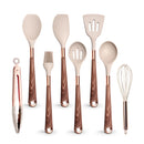 🍽️ Conjunto de Utensílios de Cozinha em Silicone Rose Gold – LARTI SCUPRITE