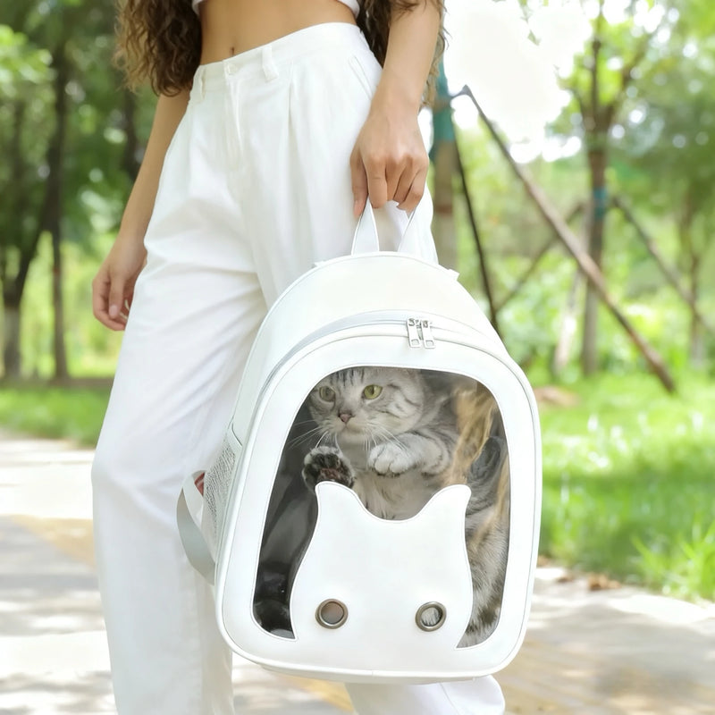 Pets Go Out with Bags Cats and Puppies Carry Breathable and Portable Backpacks Chest Bags Travel Bags and Adjustable Straps