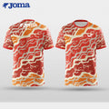 JOMA Summer Colorful Doodles 3D Print Men's T-shirt Daily Outdoor Sports Fitness Competition Fast Dry Breathable Casual Clothing