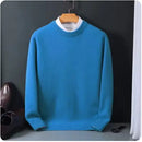 Hot Sale Cashmere Men's Sweater O-Neck Knitted Jumpers Long Sleeve Male Pullover Soft Warm Woolen Fashion Clothing Big Size