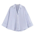 HipSeam Wide Sleeved Shirt Women Spring Asymmetric Hem Button Women's Shirts Simple Lady Johnny Collar Linen Shirts & Blouses