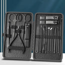 7/10/12/16/18pcs/set Stainless Steel Manicure Set Professional Nail Clipper Kit of Pedicure Tools Ingrown ToeNail Trimmer