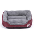 Large Dog Bed Square Plush Cat Nest Kennel All Season Washable Dog Sofa Waterproof Mattress Cat Bed for Medium Dogs Accessories