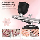 Air Brush for Nails Painting Handhold Mini Airbrush for Cake Decor Portable Airbrush Nail Kit with Compressor for Craft Tattoo