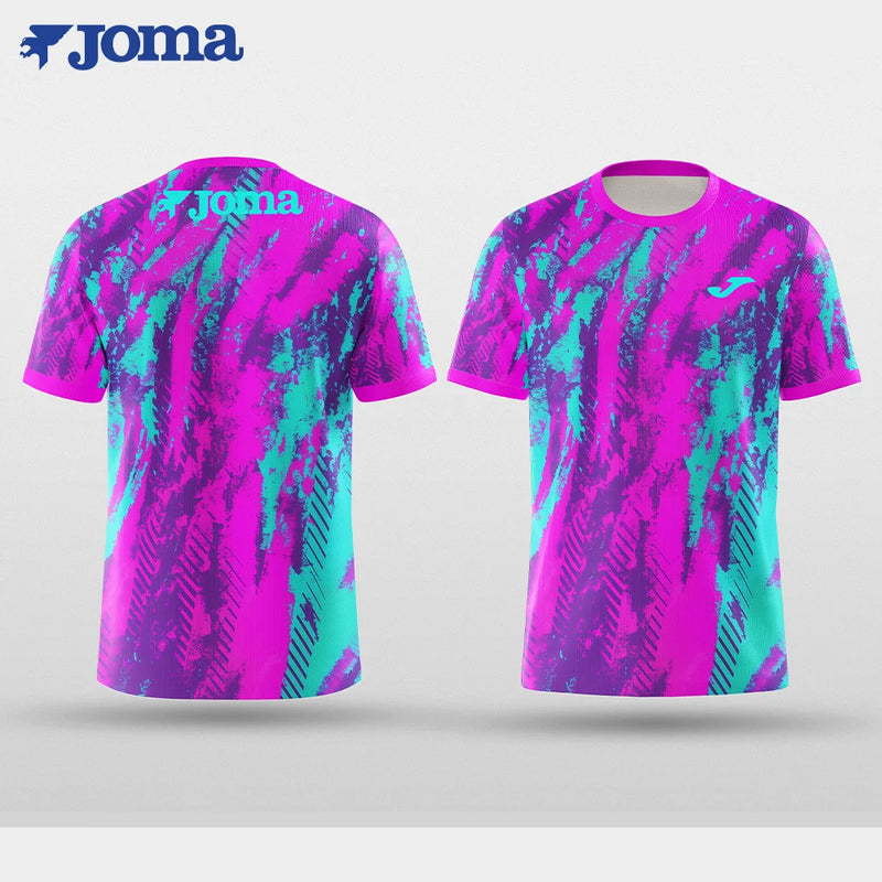 JOMA Summer Colorful Doodles 3D Print Men's T-shirt Daily Outdoor Sports Fitness Competition Fast Dry Breathable Casual Clothing
