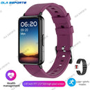 New Men Women Sports Smart Bracelet AMOLED Screen Bluetooth Call Smart Wristband 100+Sports Modes Fitness Clock Health Monitor