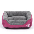 Large Dog Bed Square Plush Cat Nest Kennel All Season Washable Dog Sofa Waterproof Mattress Cat Bed for Medium Dogs Accessories