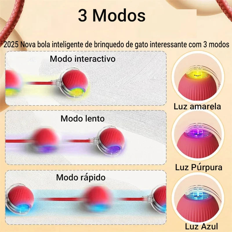 🧶 Bola Inteligente Interativa 2025 — Diversão Automática e Sem Fim para o Seu Gato!