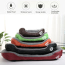 Large Dog Bed Square Plush Cat Nest Kennel All Season Washable Dog Sofa Waterproof Mattress Cat Bed for Medium Dogs Accessories