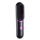 Cordless Hair Straightening Brush Portable Mini Travel Straightener Brush, Women's Ionic Hot Comb Straightener