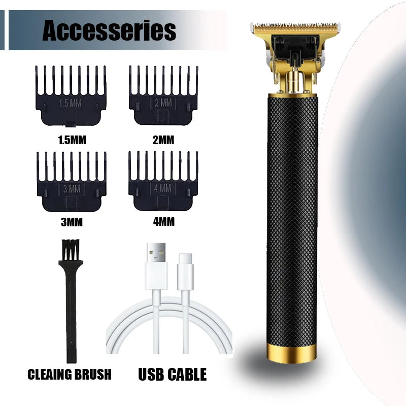 Novo! Aparador de cabelo elétrico T9/acessórios