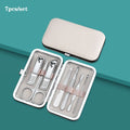 7/10/12/16/18pcs/set Stainless Steel Manicure Set Professional Nail Clipper Kit of Pedicure Tools Ingrown ToeNail Trimmer