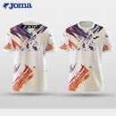 JOMA Summer Colorful Doodles 3D Print Men's T-shirt Daily Outdoor Sports Fitness Competition Fast Dry Breathable Casual Clothing
