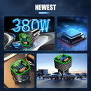 UYUXIO USB C Car Phone Charger Dual PD 4 in 1 with Voltage Display Super Fast Charge Adapter for iPhone Xiaomi Oppo Vivo Samsung