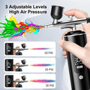 Air Brush for Nails Painting Handhold Mini Airbrush for Cake Decor Portable Airbrush Nail Kit with Compressor for Craft Tattoo