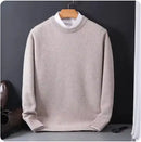 Hot Sale Cashmere Men's Sweater O-Neck Knitted Jumpers Long Sleeve Male Pullover Soft Warm Woolen Fashion Clothing Big Size