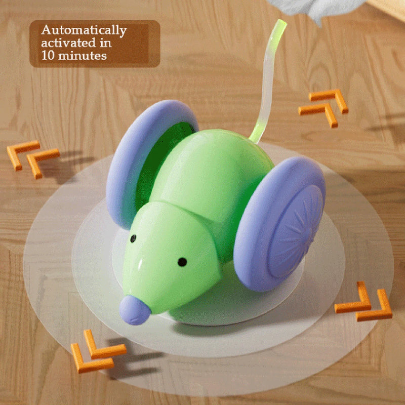 🐭 Brinquedo Inteligente em Forma de Rato — Diversão Automática para o Seu Gato!