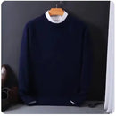 Hot Sale Cashmere Men's Sweater O-Neck Knitted Jumpers Long Sleeve Male Pullover Soft Warm Woolen Fashion Clothing Big Size