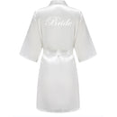 Satin Silk Robes Plus Size Wedding Bathrobe Bride Bridesmaid Mother Maid of Honor Gown Women Clothing Sleepwear Sage Green