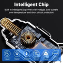 UYUXIO USB C Car Charger Adapter with Voltage Display 6 in 1 Super Fast in Car for iPhone 16 15 Pro Max Samsung Android Phone