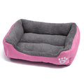 Large Dog Bed Square Plush Cat Nest Kennel All Season Washable Dog Sofa Waterproof Mattress Cat Bed for Medium Dogs Accessories