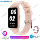 New Men Women Sports Smart Bracelet AMOLED Screen Bluetooth Call Smart Wristband 100+Sports Modes Fitness Clock Health Monitor
