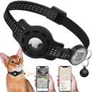Cat GPS Collar with QR Code Tag & Airtag Case  Reflective Apple Tag Cats Collar for Tracker Pet Breakaway Air Tag Kitten Collar
