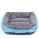Large Dog Bed Square Plush Cat Nest Kennel All Season Washable Dog Sofa Waterproof Mattress Cat Bed for Medium Dogs Accessories