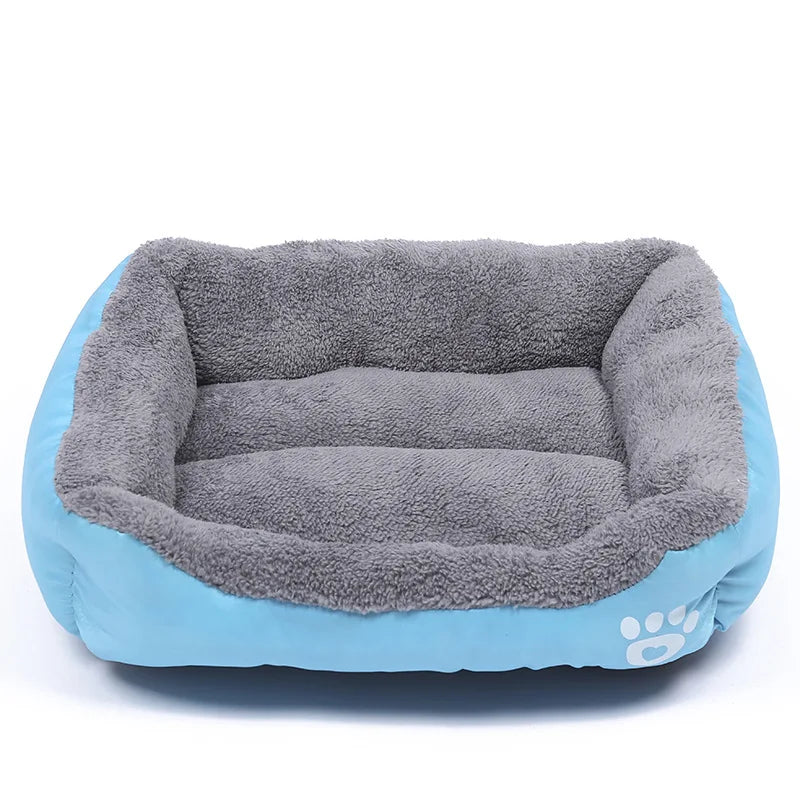 Large Dog Bed Square Plush Cat Nest Kennel All Season Washable Dog Sofa Waterproof Mattress Cat Bed for Medium Dogs Accessories