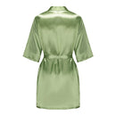 Satin Silk Robes Plus Size Wedding Bathrobe Bride Bridesmaid Mother Maid of Honor Gown Women Clothing Sleepwear Sage Green